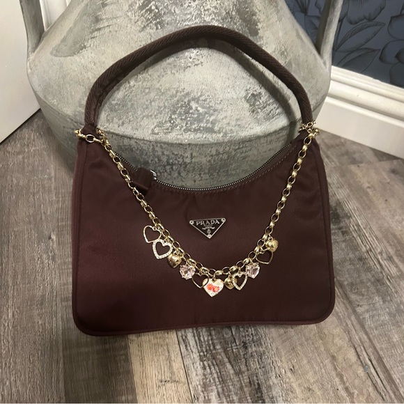 Prada Burgundy Vintage Vela Bag - Picture 1 of 9